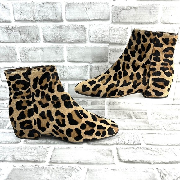 Aquatalia Shoes Aquatalia Leopard Calf Hair Womens Size Ankle Boots